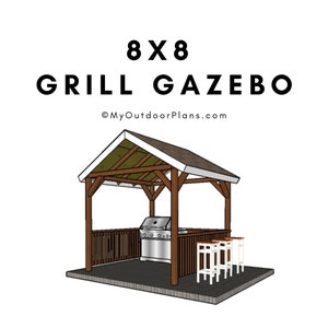 8x8 Grill Gazebo Plans