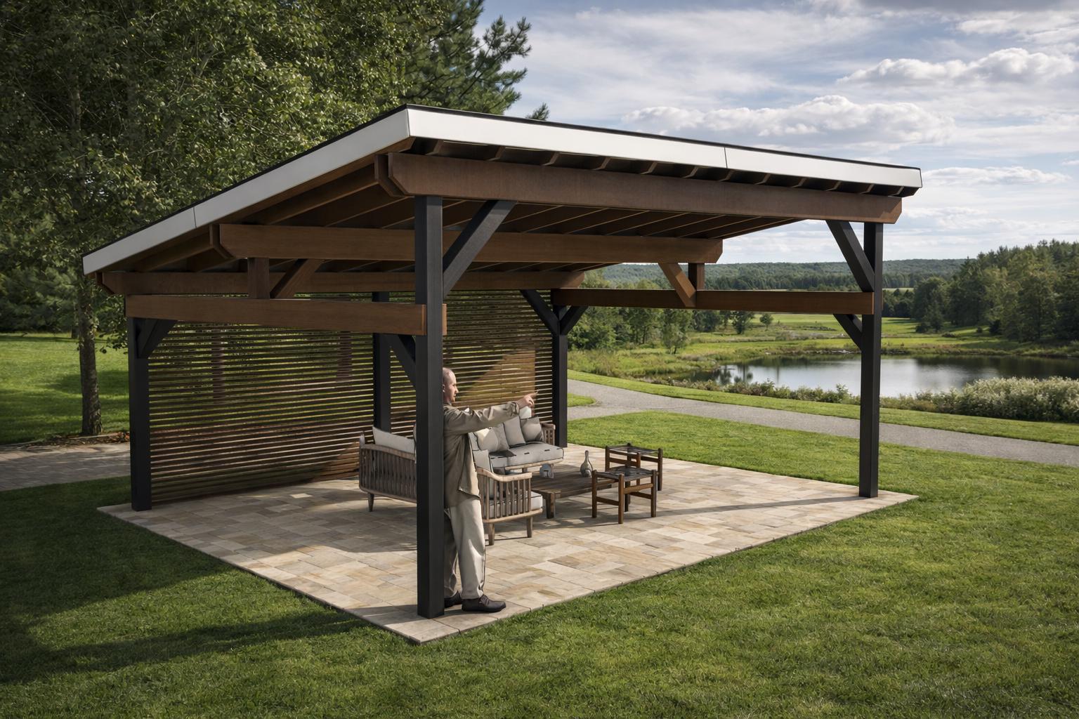 DIY Modern 16x20 Lean to Pavilion Plans (PDF Download) - Etsy DIY Modern 16x20 Lean to Pavilion Plans (PDF Download) - Etsy