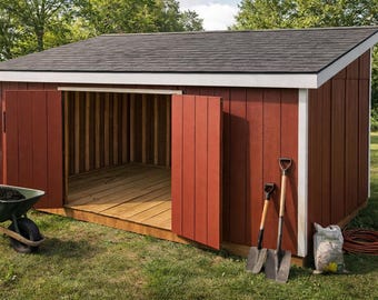 10x20 Lean To Shed Plans: DIY Backyard Storage (PDF Download)