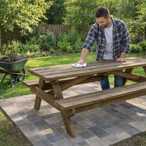 8 ft Picnic Table Plans - PDF Download