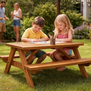 Kids Picnic Table Plans - PDF Download