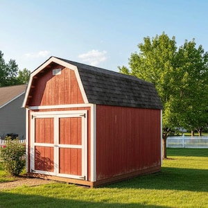 10x14 Barn Shed Plans: DIY Gambrel Style Storage Shed (PDF Download)