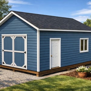 16x24 Gable Shed Plans – DIY Workshop/Storage (PDF Download)