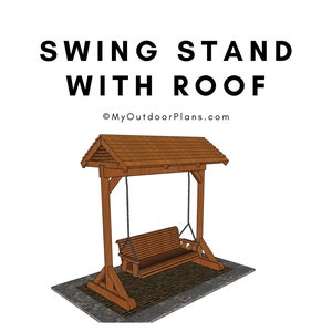 Porch Swing Frame with roof Plans