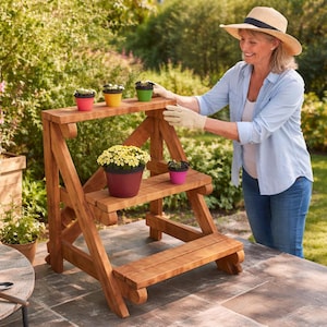 3 Tier Plant Stand Plans - PDF Download