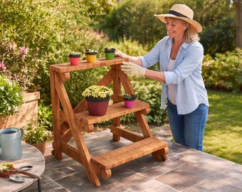 3 Tier Plant Stand Plans - PDF Download