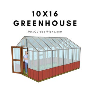 DIY 10x16 Greenhouse Plans - PDF Download