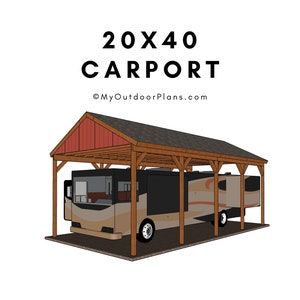 20x40 RV Carport Plans
