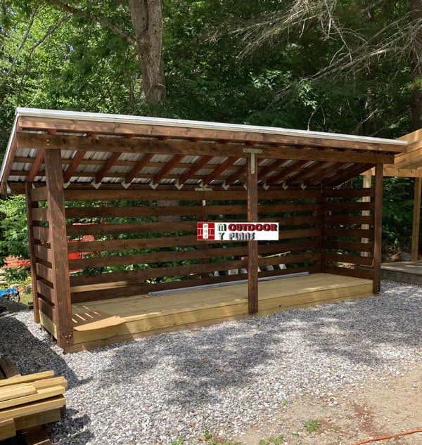 4x16 3 Cord Firewood Shed Plans Etsy