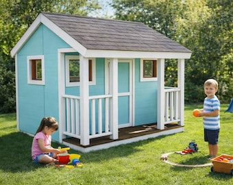 DIY 8x8 Playhouse Plans - PDF Download
