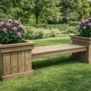 DIY Planter Bench Plans - PDF Download