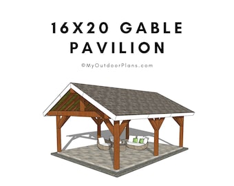 16x20 Backyard Pavilion Plans