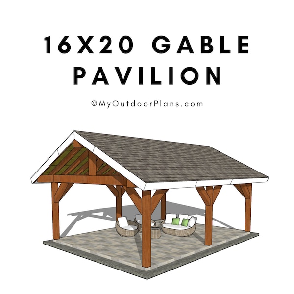 16x20 Backyard Pavilion Plans