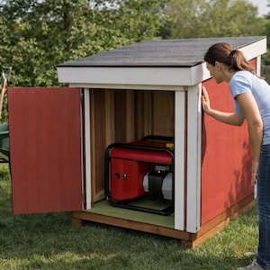 4x4 Generator Shed Roof Plans: DIY Outdoor Shelter (PDF Download)