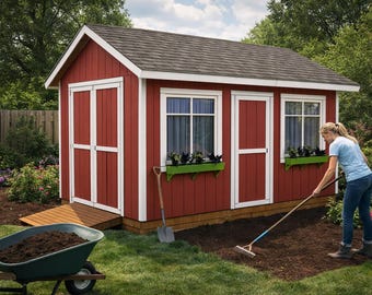 DIY 10x16 Gable Shed Plans - PDF Download