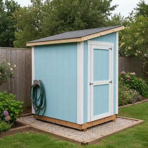 5x6 Lean-To Shed Plans – Slim Garden Tool Storage (PDF Download)