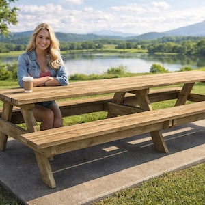 10 ft Picnic Table Plans - PDF Download