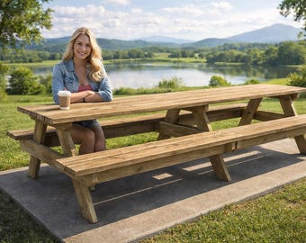 10 ft Picnic Table Plans - PDF Download