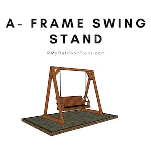 A-frame Porch Swing Stand Plans