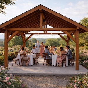 14x14 Outdoor Pavilion Plans - PDF Download