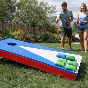 DIY Folding Cornhole Board Plans - Simple Outdoor Game Plans - PDF Download