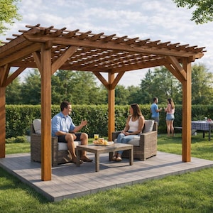 10x12 Pergola Plans - PDF Download