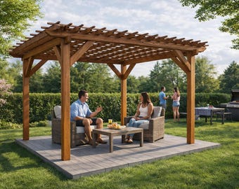 10x12 Pergola Plans - PDF Download