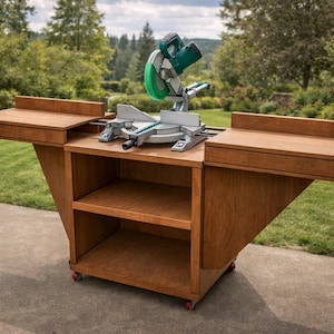 DIY Folding Miter Saw Station - DIY Plans - PDF Download