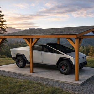 12x24 Lean to Carport Plans - PDF Download