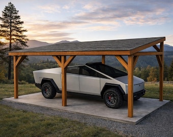 12x24 Lean to Carport Plans - PDF Download