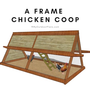 DIY Simple A-frame Chicken Coop Plans - PDF Download
