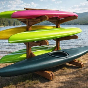 DIY 6-Kayak Storage Rack Plans – Step-by-Step PDF