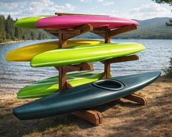 DIY 6-Kayak Storage Rack Plans – Step-by-Step PDF