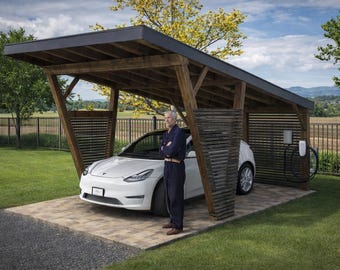 DIY 12x20 Lean to Carport Plans - PDF Download
