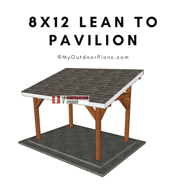 8x12 Lean to Pavilion Plans