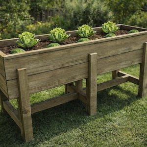 Waist High Garden Bed Plans - PDF Download