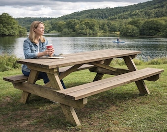 6 ft Picnic Table Plans - PDF Download