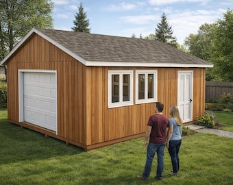 DIY 20x20 Gable Storage Shed Plans - PDF Download