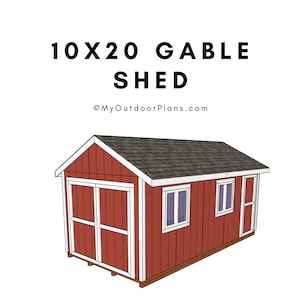 DIY 10x20 Garden Shed Plans - PDF Download