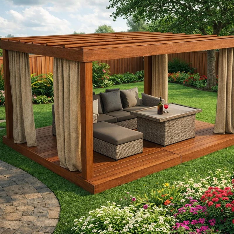 Free Standing Patio Cover Plans - Etsy