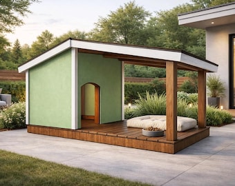DIY Dog House with Porch Plans - PDF Download