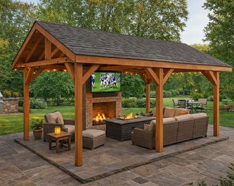 12x20 Gable Pavilion DIY Plans – Step-by-Step Guide (PDF Download)