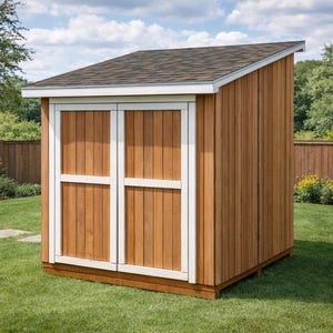 8x8 Lean To Shed Plans – DIY Garden Shed (PDF Download)