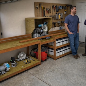 DIY Simple Miter Saw Station Plans - PDF Download
