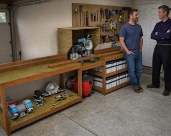 DIY Simple Miter Saw Station Plans - PDF Download