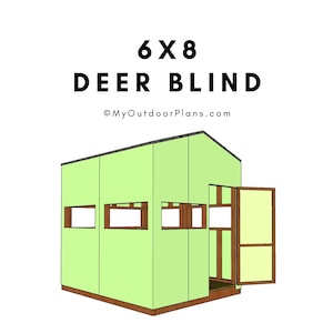 6x8 Deer Blind Plans - DIY Hunting Blind Plans - PDF Download