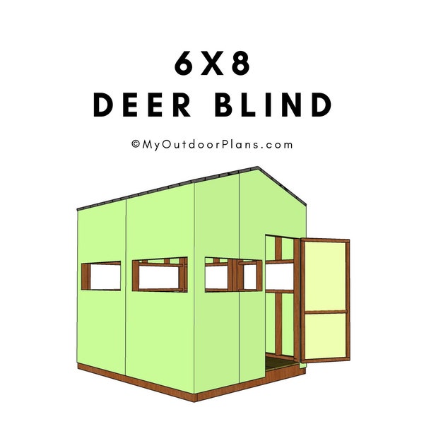 6x8 Deer Blind Plans