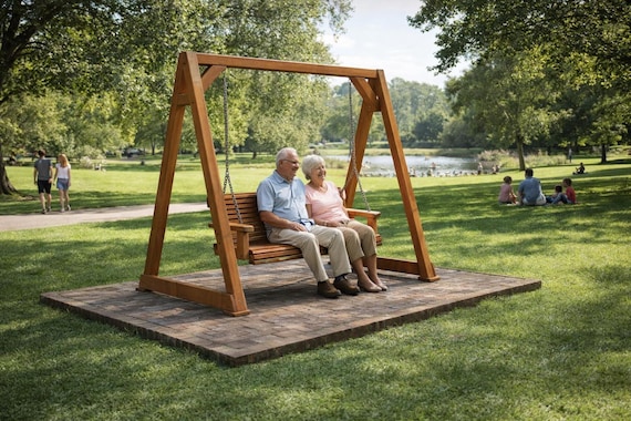 A-frame Porch Swing Stand Plans - PDF Download