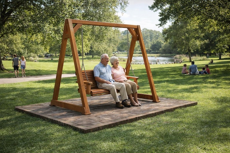 A-frame Porch Swing Stand Plans - PDF Download image 1