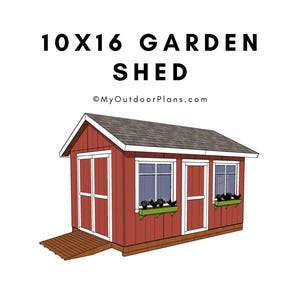 DIY 10x16 Gable Shed Plans - PDF Download